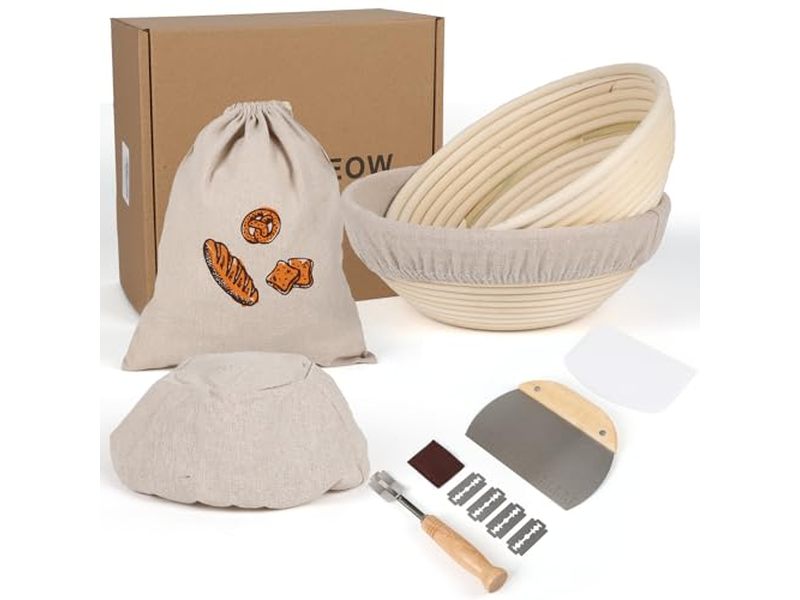 Banneton Oval Grande de Farinha de Arroz Improvisado para Venda de Baguete