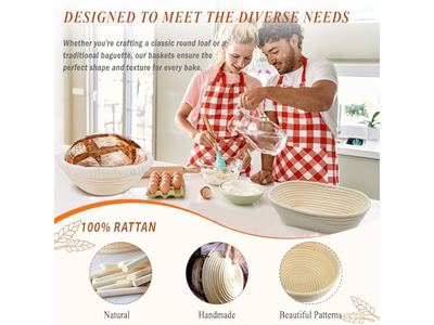 Cestas de Plástico para Fermentação da Massa Cesta de Pão Trançada Oval