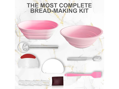 Preparando um Banneton Bakery Bits Fermentação Natural Não Profissional Pão Perfeito