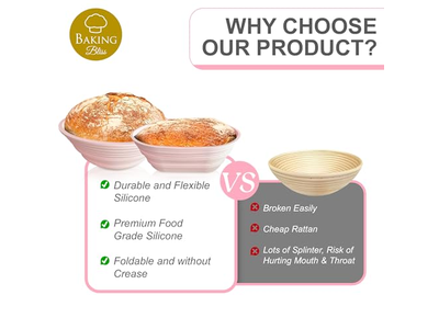 Preparando um Banneton Bakery Bits Fermentação Natural Não Profissional Pão Perfeito