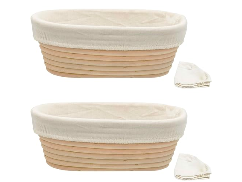 Conjunto de Cestas de Fermentação para Padeiros Caseiros Pão Sourdough Atacado Banneton