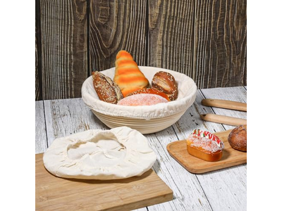 Acessórios de Banneton de Rattan Cesta de Pão de Silicone com Tempero de Plástico