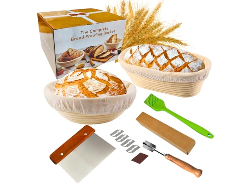 Cestas de Pão de Rattan Banneton Tigela de Fermentação Benetton 23 cm