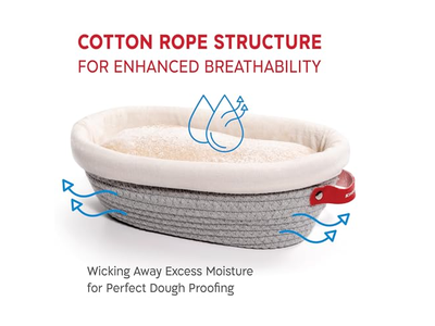 Cestas de Pão de Rattan Banneton Cesta de Fermentação Redonda Suprimentos de Padaria