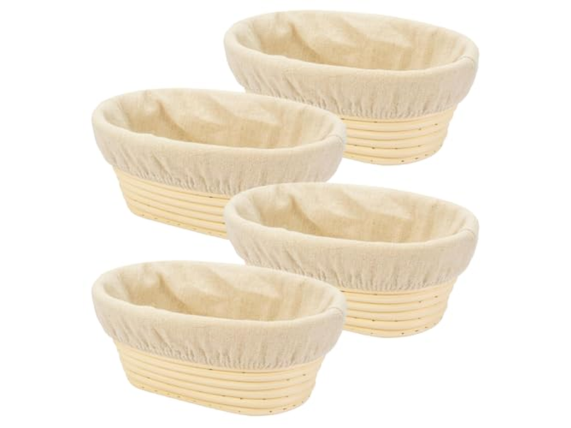 Pote de Fermentação de Pão de Rattan Cesta de Fermentação Banneton de Cana