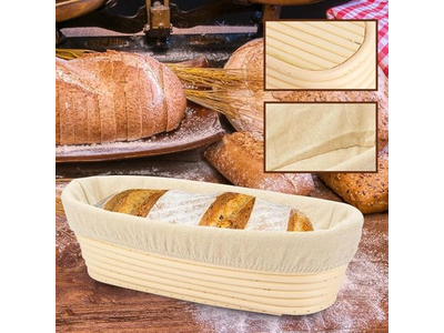 Pote de Fermentação de Pão de Rattan Cesta de Fermentação Banneton de Cana