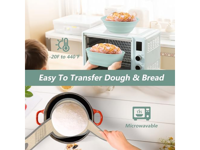 Cesta de Fermentação de Pão Banneton em Anel Vários Designs Kit Ecológico de 15 Polegadas