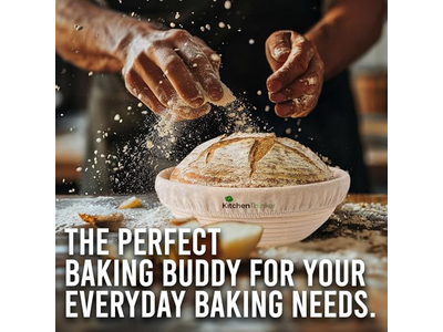 Cesta de Fermentação de Pão em Ascensão para Padaria com Forro de Pano de 12 Polegadas