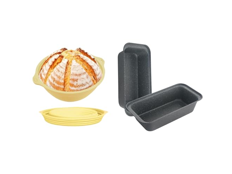 Cesta de Pão Redonda Artesanato Cestas com Forros Fermentação para Panificação em Forma de Anel