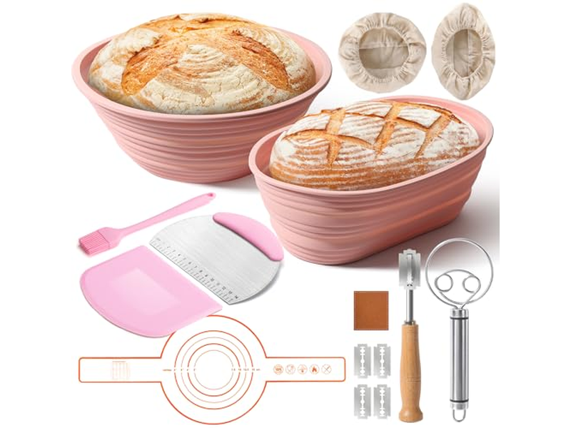 Cesta de Fermentação Redonda e Oval de Videira Pão PP Banetone Baguette Bolo Trançado