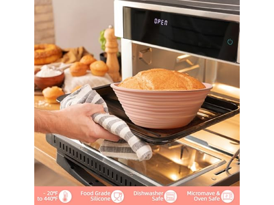 Cesta de Fermentação Redonda e Oval de Videira Pão PP Banetone Baguette Bolo Trançado