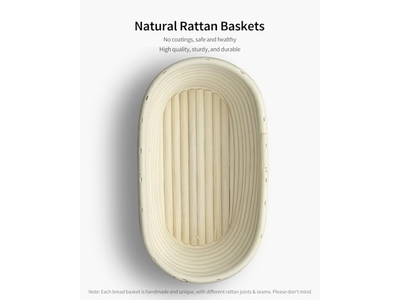 Banneton de Silicone e Lame Antiaderente 500g Oval Lee Valley Melhor Pão com Elevador