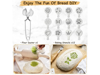 Cesta de Banneton de Silicone Rosa Conjuntos Ovais de Forro de Sourdough DIY Rattan Natural