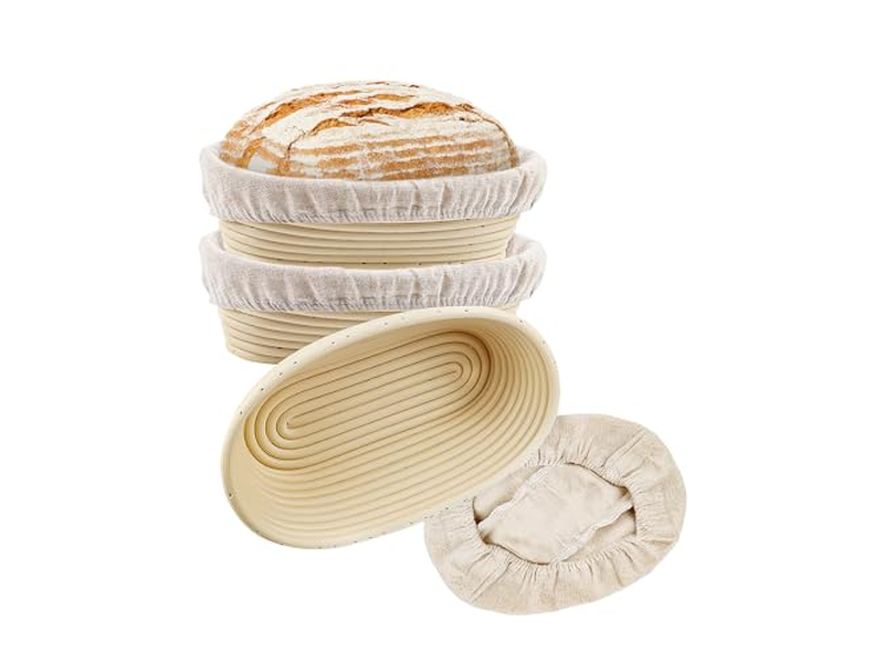 Cesta de Pré-Fermentação de Pão de Silicone Conjunto de Cestas Grandes Redondas Benetton