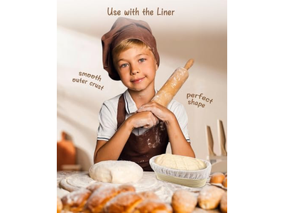 Cesta de Pré-Fermentação de Pão de Silicone Conjunto de Cestas Grandes Redondas Benetton