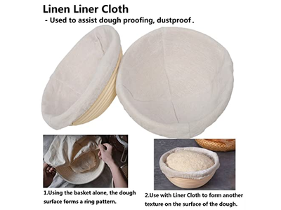 Cesta de Fermentação de Vime Francês Banneton de Rattan do Vietnã para Pão de Fermentação Natural