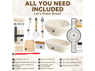 Conjunto de Banneton Oval Quente de Alta Qualidade para Fermentação de Pão