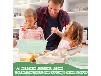 Cesta Oval Grande Tigela Pequena de Mistura de Pão de Madeira para Fermentação Natural