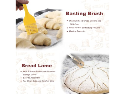 Cestas de Rattan Natural para Panificação de Pão Segurança Alimentar Cesta de Fermentação Oval