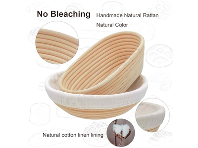 Cesta de Panificação de Nozes Oval Pães Mesa Cestas de Pão Exibição de Lona Cerâmica