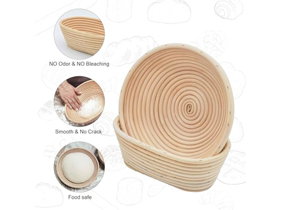 Cesta de Panificação de Nozes Oval Pães Mesa Cestas de Pão Exibição de Lona Cerâmica