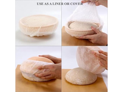 Cesta de Fermentação Lame 13Cm Banneton com Forros 9 Polegadas Oval Retangular